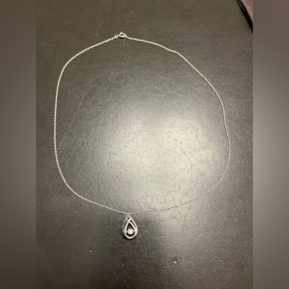 Diamond and sapphire necklace